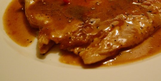 Turkey Escalope’s With Cilantro-Almond Sauce