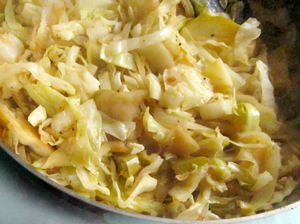 cabbage and apple