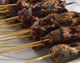 Ginger and Coriander Skewered Steaks