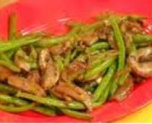 green beans shiitake mushrooms