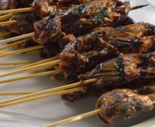 Ginger and Coriander Skewered Steaks