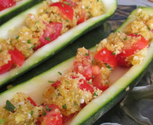 Herb-Stuffed Zucchini