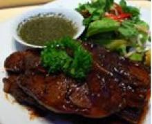 grilled steak green salsa