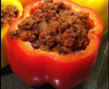 Meatloaf Stuffed Peppers