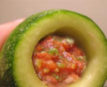 chili stuffed zuccini